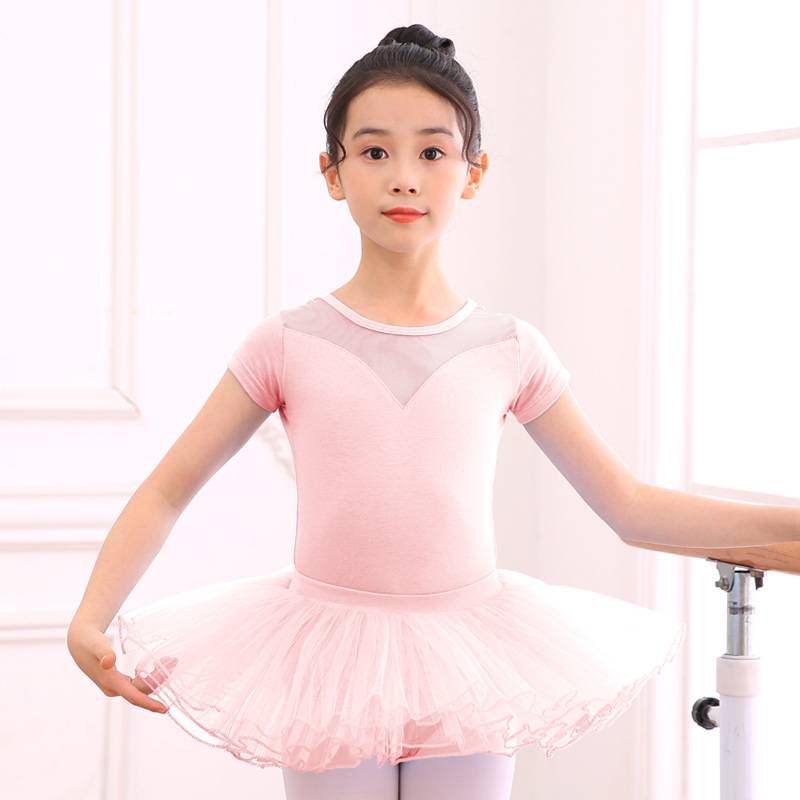 Pink short sleeves + half skirts